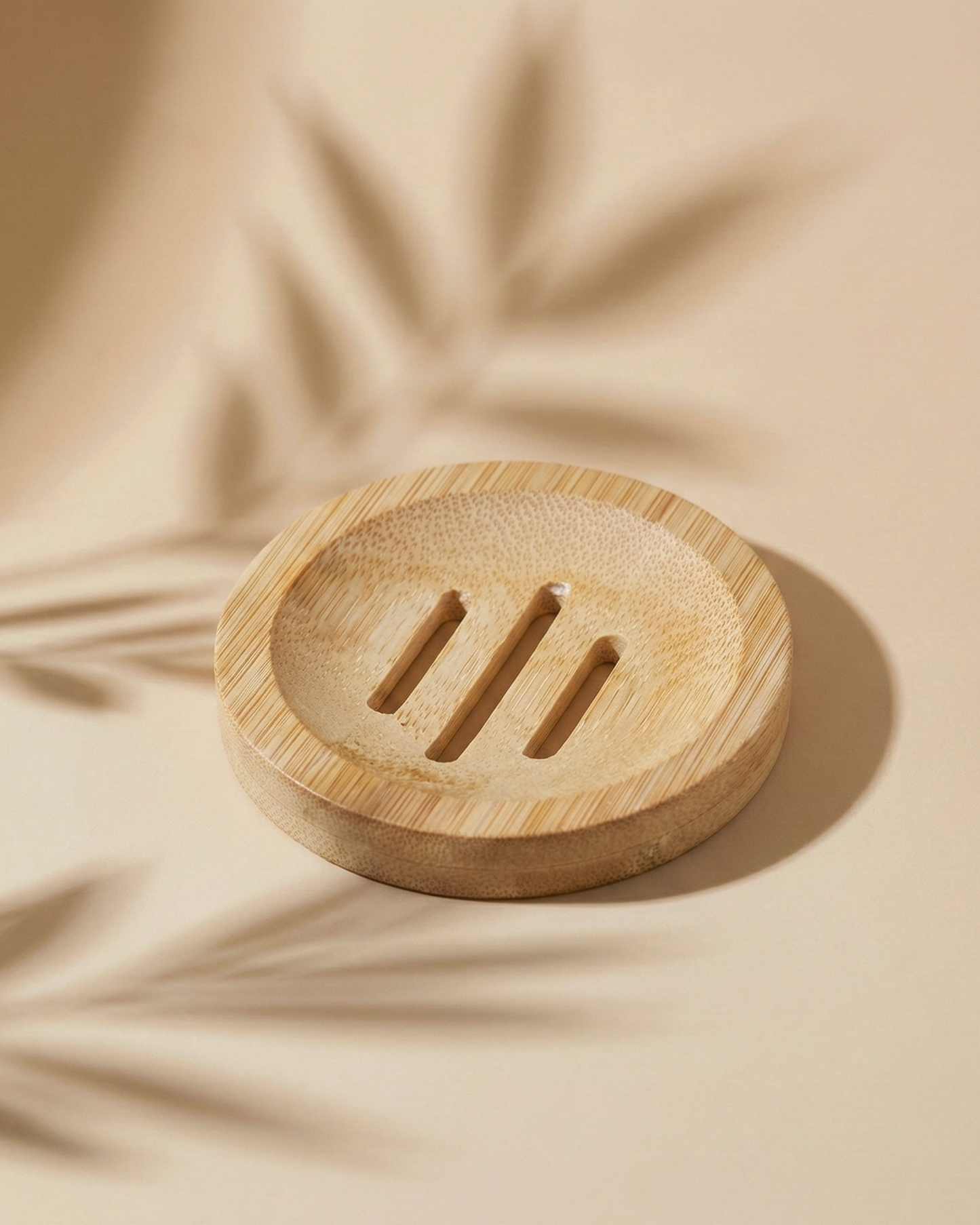 Round Bamboo Shampoo Dish