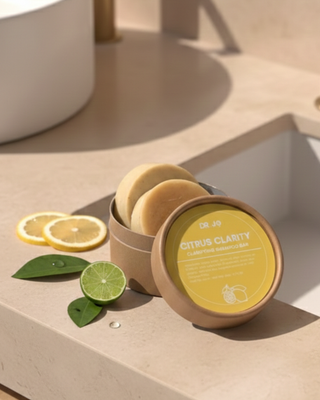 Citrus Clarity solid shampoo bar for oily hair and scalp