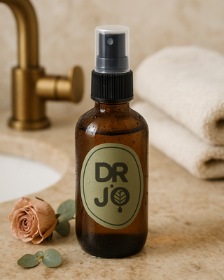 DR JO fresh hydrosols collection including rose rosemary and lemongrass