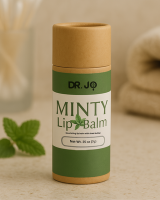 Mint lip balm with refreshing essential oils
