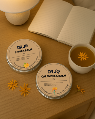 Herbal pain relief balm with peppermint oil