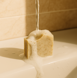 Herbal sage soap bar for calming and relaxation