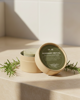 Rosemary Revival solid shampoo bar for hair strength and scalp care