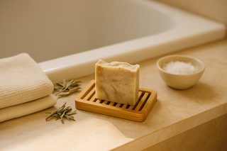 Dr Jo Serene Sage soap with clary sage and frankincense