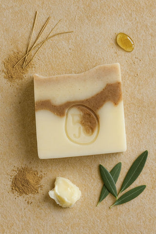 DR JO Vetiver Cleanse natural handmade soap with plant based oils